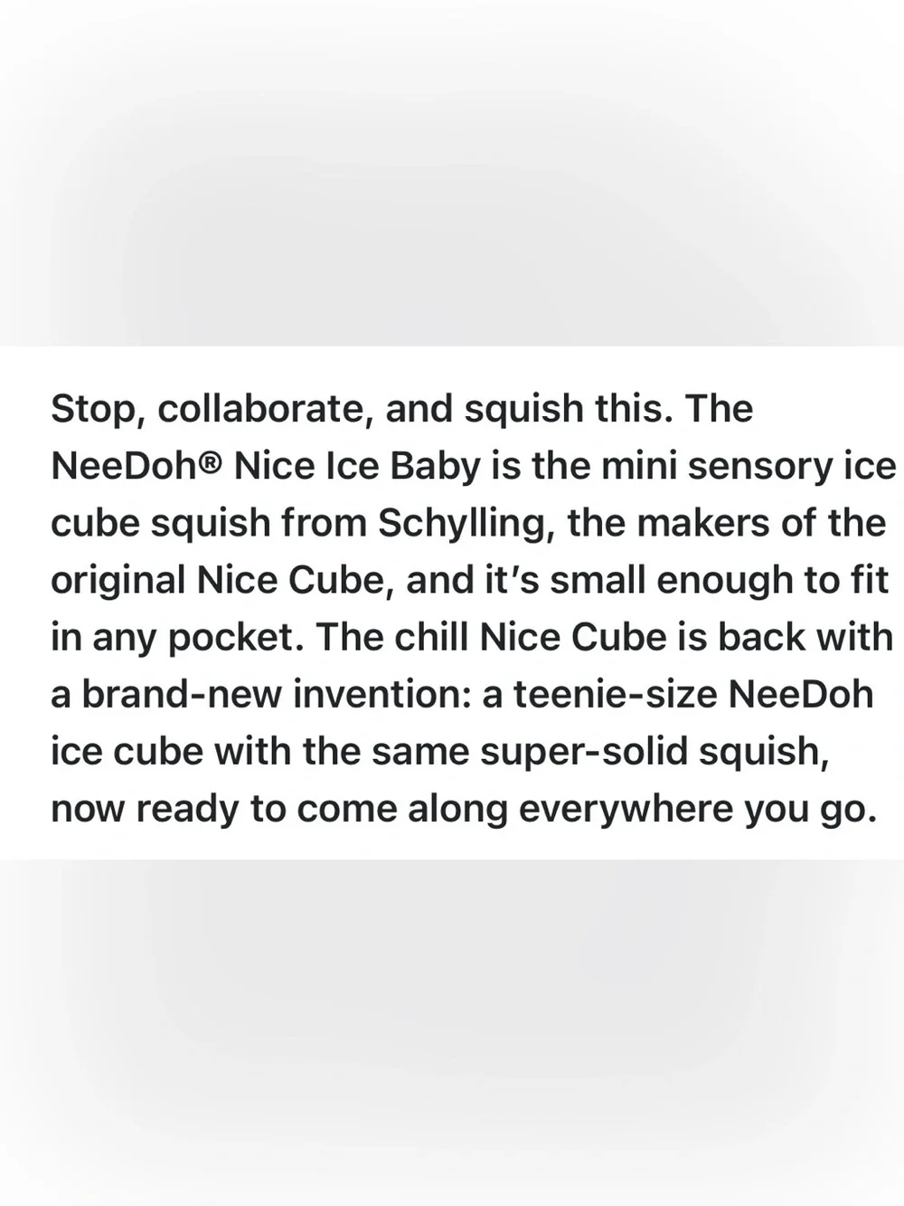 SCHYLLING NEEDOHS 5 BOXES NICE ICE BABY MINI SUPER SOLID SQUISHIES. 3 COLORS NIB